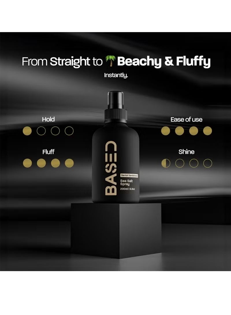 BASED BODYWORKS Natural Sea Salt Spray - Enriched with Seaweed and Vitamin B5. Lightweight, Non - Greasy, Paraben - Free. Adds Volume and Texture to Your Hair - Image 5